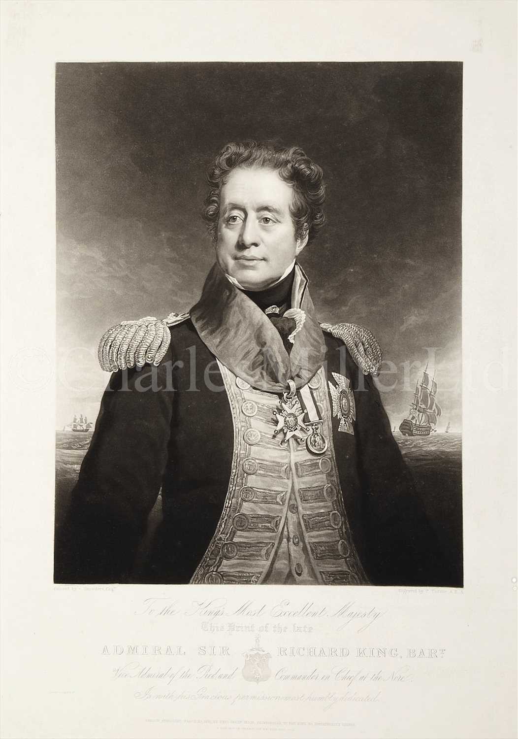 Lot 36 - 'ADMIRAL SIR RICHARD KING, BART'<br/>published by...
