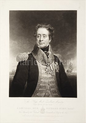 Lot 36 - 'ADMIRAL SIR RICHARD KING, BART'<br/>published by...
