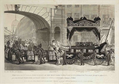 Lot 43 - AN EARLY 19TH CENTURY PRINT OF NELSON'S...