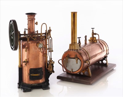 Lot 156 - A WELL-CONSTRUCTED COPPER AND BRASS MODEL OF A...