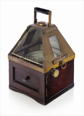 Lot 180 - A DENT-PATENT BOAT COMPASS BINNACLE<br/>of typical...