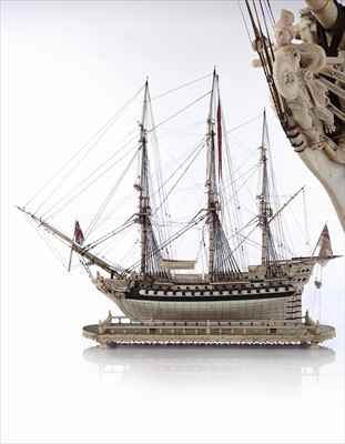 Lot 243 - A FINELY DETAILED FRENCH PRISONER-OF-WAR-STYLE...