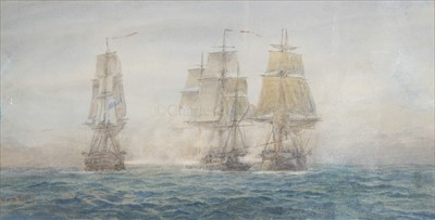 Lot 33 - EDWIN BRUNT (19TH-CENTURY)<br/>Capture of the...