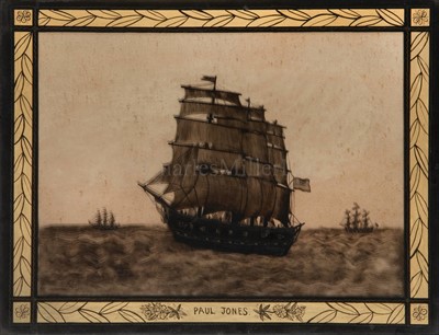 Lot 40 - TWO 19TH-CENTURY SILHOUETTE PICTURES<br/>entitled...