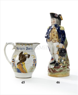 Lot 46 - A 19TH-CENTURY STAFFORDSHIRE JUG OF...