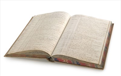 Lot 63 - AN HISTORICALLY IMPORTANT LOG BOOK FOR H.M.S....