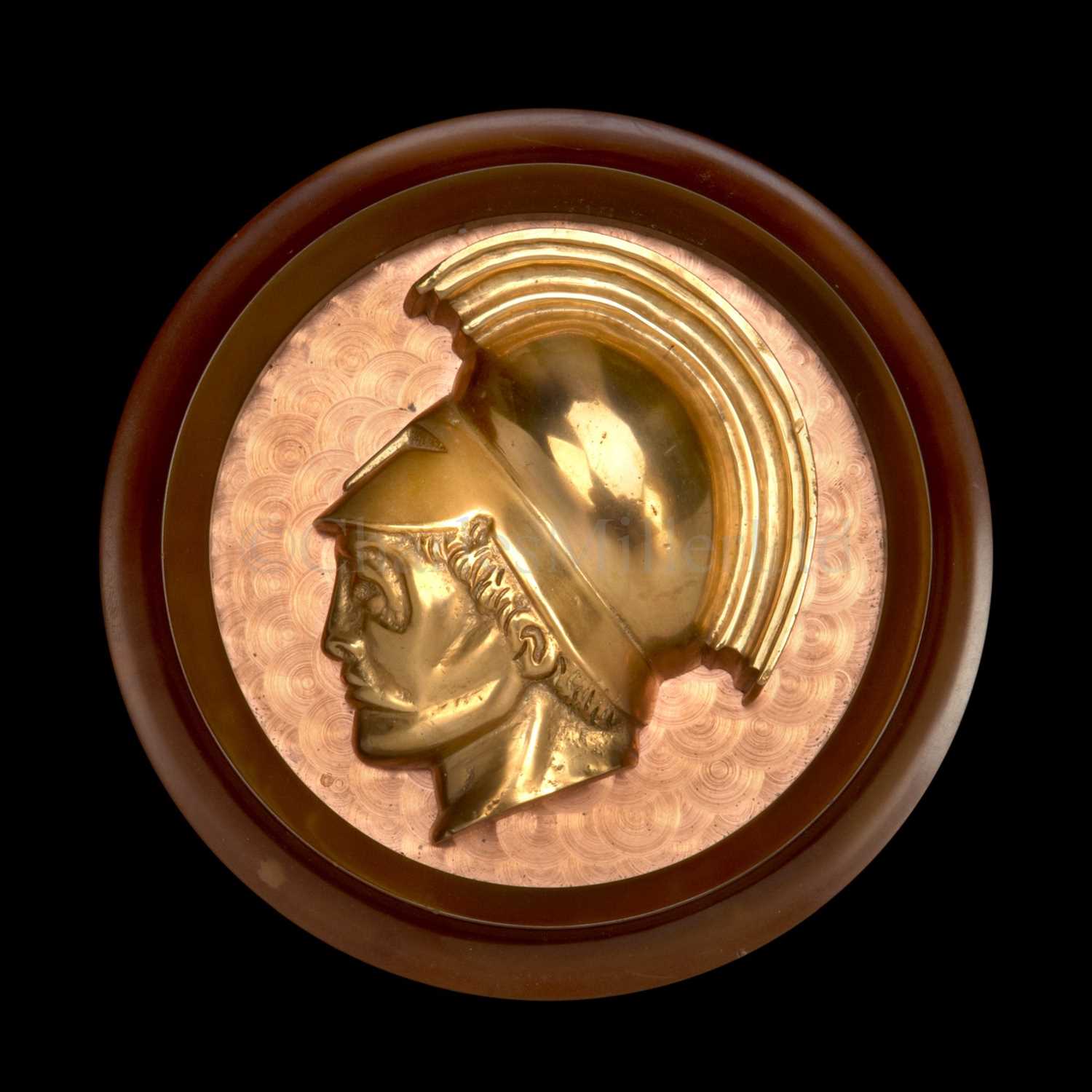 Lot 80 - A DECORATIVE BRASS CASTING FROM THE FIRST...