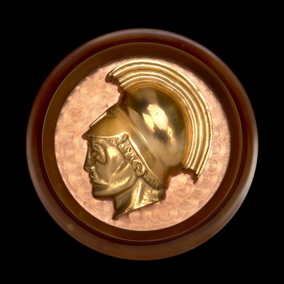 Lot 80 - A DECORATIVE BRASS CASTING FROM THE FIRST...