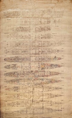 Lot 108 - AN HISTORICALLY INTERESTING ORGANISATION PLAN...
