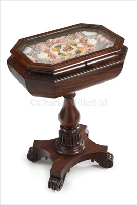 Lot 151 - A WILLIAM IV ROSEWOOD TEAPOY WITH...