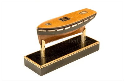 Lot 155 - AN EARLY 19TH-CENTURY FRUITWOOD AND EBONY...