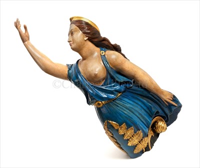Lot 159 - A VICTORIAN YACHT'S FIGUREHEAD, CIRCA...