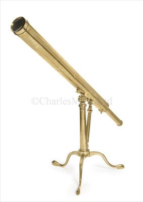 Lot 197 - A MID 19TH-CENTURY 2IN. LACQUERED BRASS TABLE...