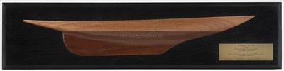 Lot 258 - A HALF-BLOCK MODEL OF THE AMERICA'S CUP...