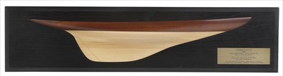 Lot 259 - A HALF-BLOCK MODEL OF THE AMERICA'S CUP...