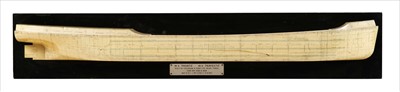 Lot 271 - THE BUILDER'S PLATING HALF MODEL FOR THE...