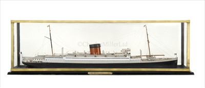 Lot 273 - A FRENCH LINE TRAVEL AGENT'S WATERLINE MODEL...