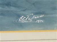 Lot 17 - δ ERIC TUFNELL (BRITISH, 1888-1978) -'Flying Cloud' 1851; 'Vermont' U.S.. clipper bark
