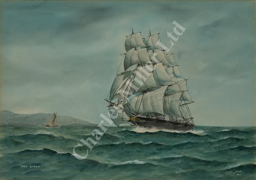 Lot 16 - δ ERIC TUFNELL (BRITISH, 1888-1978) -'Sea Witch'; 'Surprise'; 'Flying Eagle', a set of three