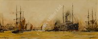 Lot 23 - STUDIO OF CHARLES DIXON (BRITISH, 1872-1934) - Greenwich