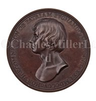 Lot 40 - A COMMEMORATIVE MEDALLION FOR THE DEATH OF...