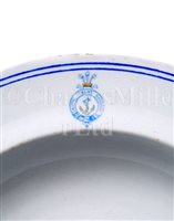 Lot 53 - A MESS PLATE FROM THE ROYAL YACHT OSBORNE<br/>with...