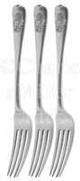 Lot 54 - THREE RARE SILVER ADMIRALTY-PATTERN FORKS FROM...