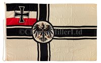 Lot 76 - A KAISERMARINE NAVAL ENSIGN, CIRCA...