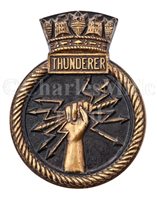 Lot 78 - A LARGE SHIP'S BADGE, OR TOMPION, FROM H.M.S....